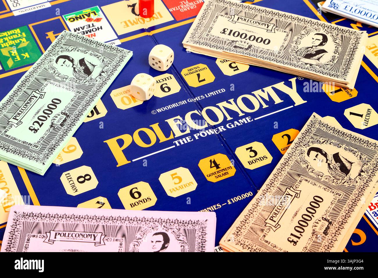 Vintage Woodrush Games Poleconomy Foto Stock