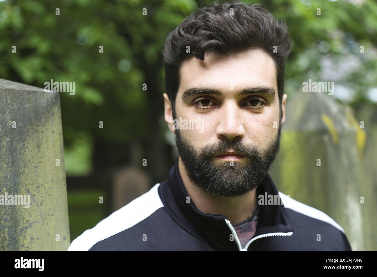 21 giugno 2017 - Edinbrgh, Scozia, Regno Unito - l'attore rumeno ALEC SECAREANU promuove il pluripremiato film "God's Own Country" del Regno Unito. Secareanu è noto per il suo lavoro sul paese di Dio (2017), Matasari (2011) e minte-ma frumos in Centrul Vechi (2016). (Immagine di credito: © Armando Gallo/ZUMA Studio) Foto Stock