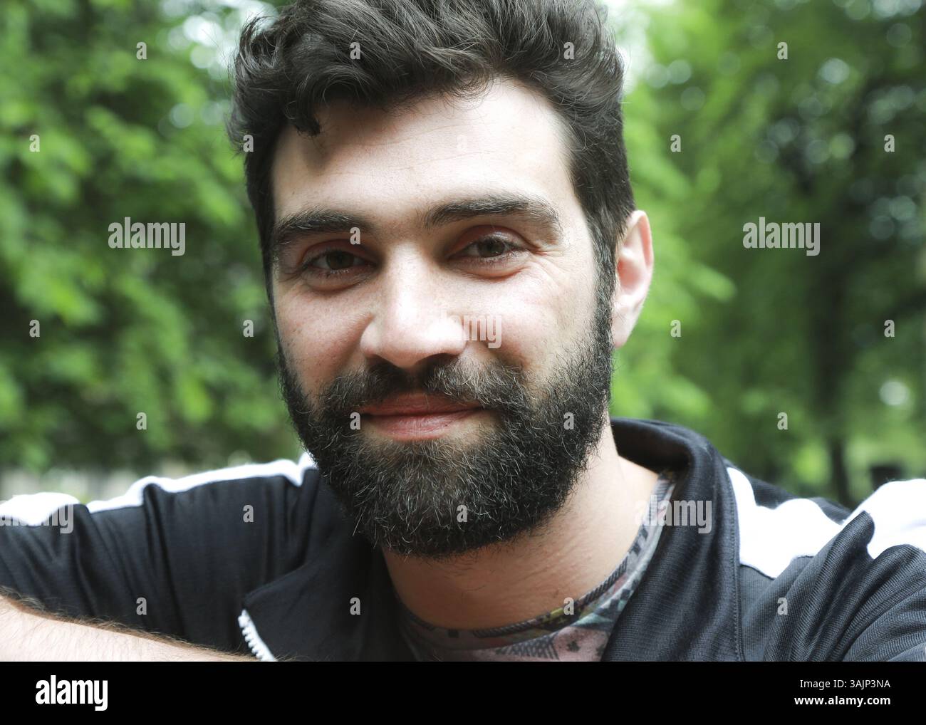 21 giugno 2017 - Edinbrgh, Scozia, Regno Unito - l'attore rumeno ALEC SECAREANU promuove il pluripremiato film "God's Own Country" del Regno Unito. Secareanu è noto per il suo lavoro sul paese di Dio (2017), Matasari (2011) e minte-ma frumos in Centrul Vechi (2016). (Immagine di credito: © Armando Gallo/ZUMA Studio) Foto Stock