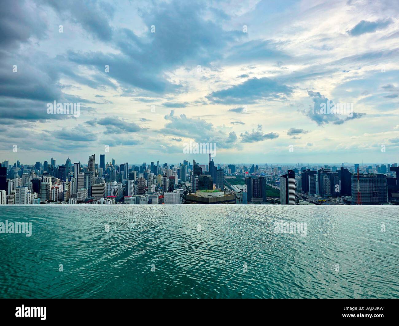 Kuala Lumpur, illuminazione aerea Foto Stock