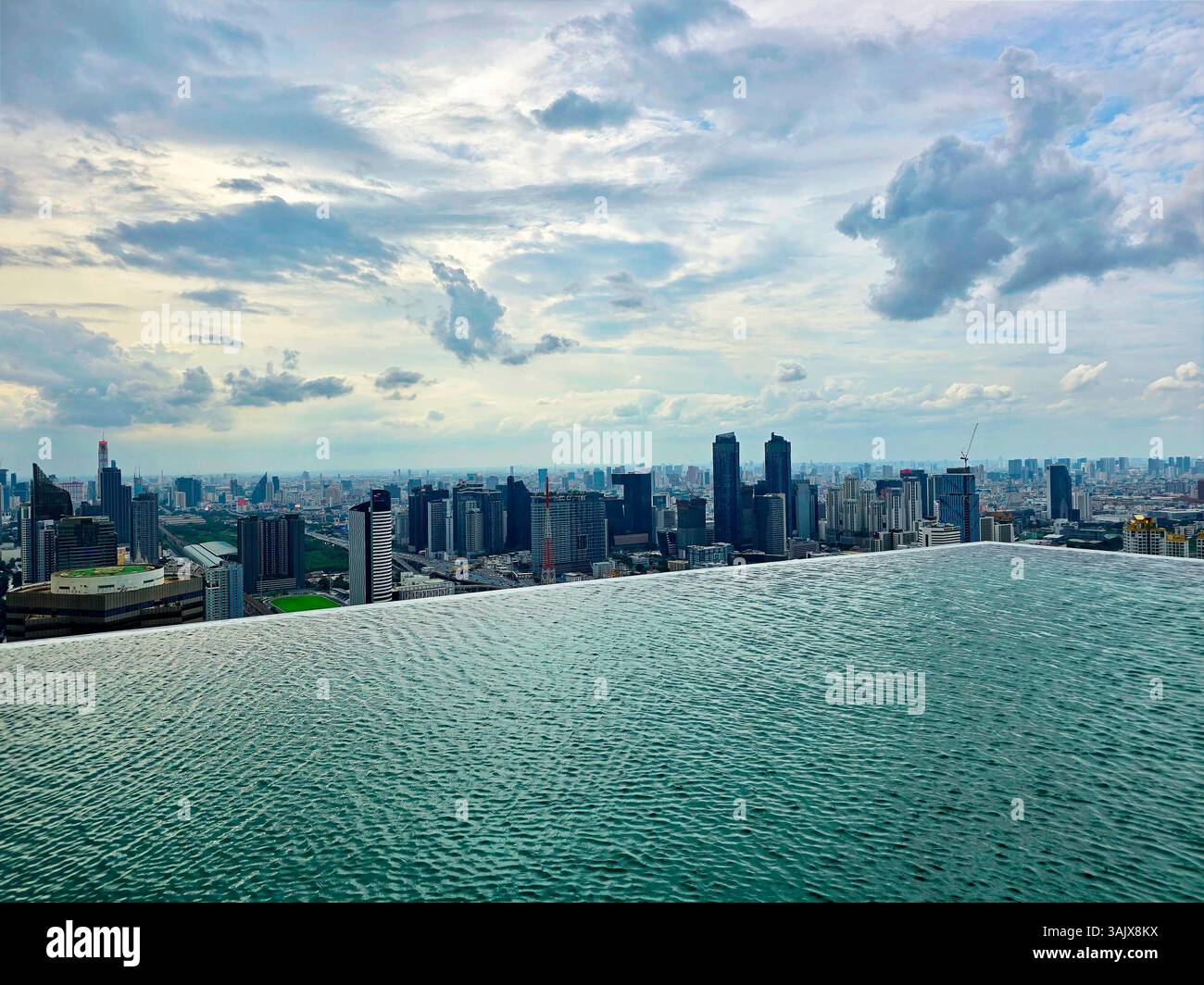 Kuala Lumpur, illuminazione aerea Foto Stock