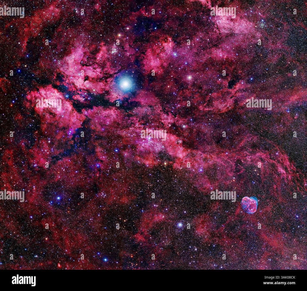 Nebulosa a farfalla, immagine ottica Foto Stock