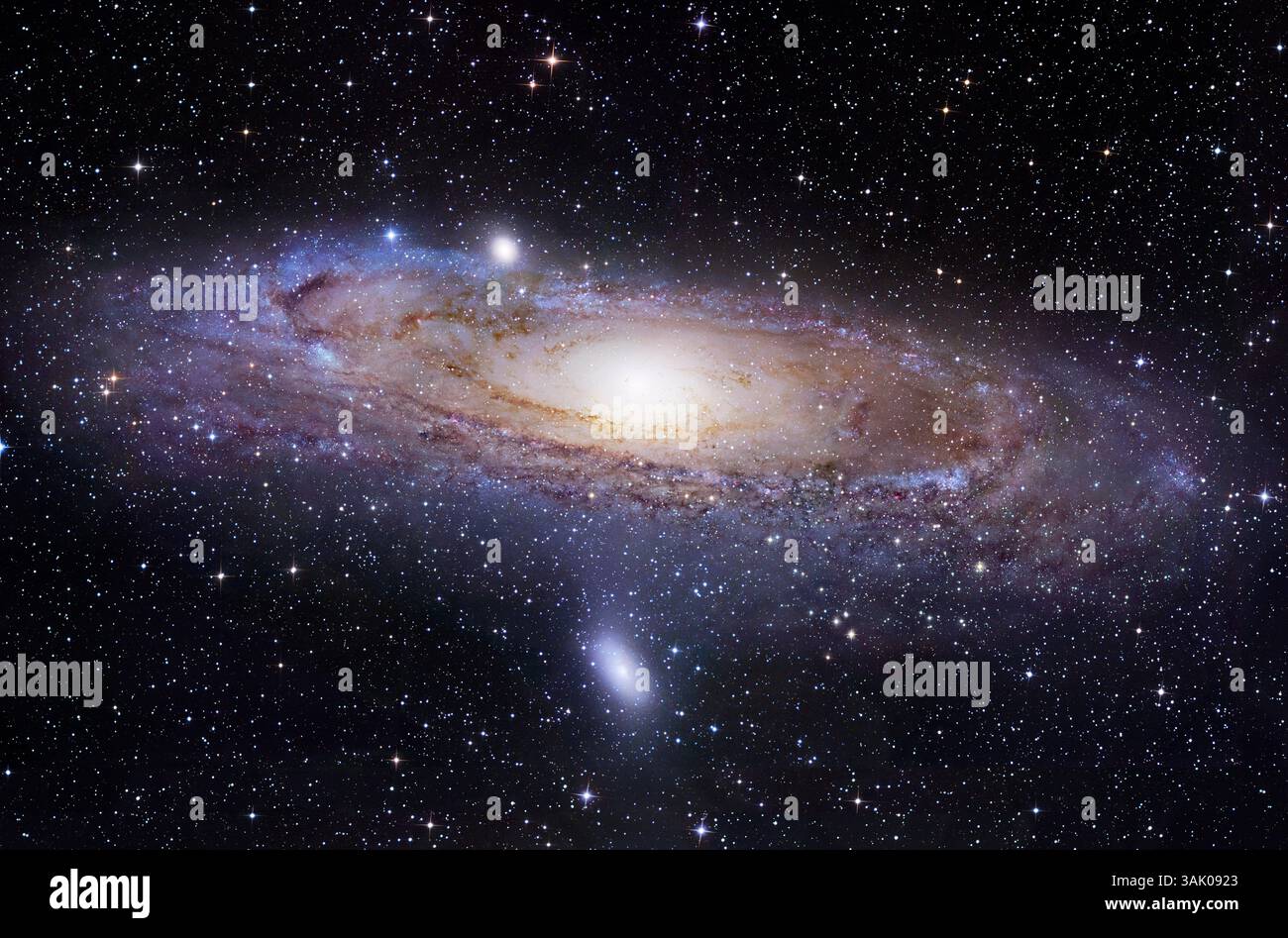 Galassia di Andromeda (M31) Foto Stock