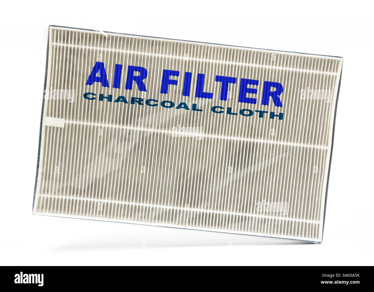 Filtro in tessuto al carbone. Materiale flessibile per l'adsorbimento di gas. Foto Stock