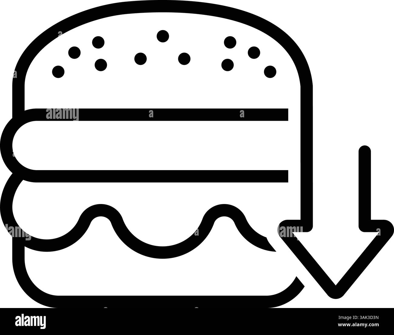 Icona per carboidrati bassi, carboidrati Illustrazione Vettoriale