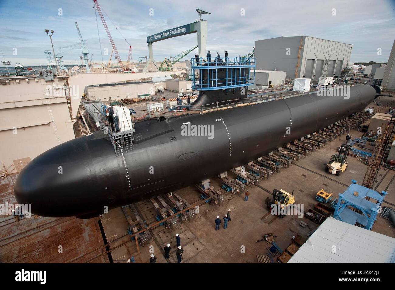 1 novembre 2012 - NEWPORT NEWS, Virginia, Stati Uniti - il sottomarino d'attacco classe Virginia Minnesota (SSN 783) è in costruzione a Huntington Ingalls Newport News Shipbuilding. (Immagine di credito: © Newport News Shipbuilding/US Navy via ZUMA Wire/ZUMAPRESS.com) Foto Stock