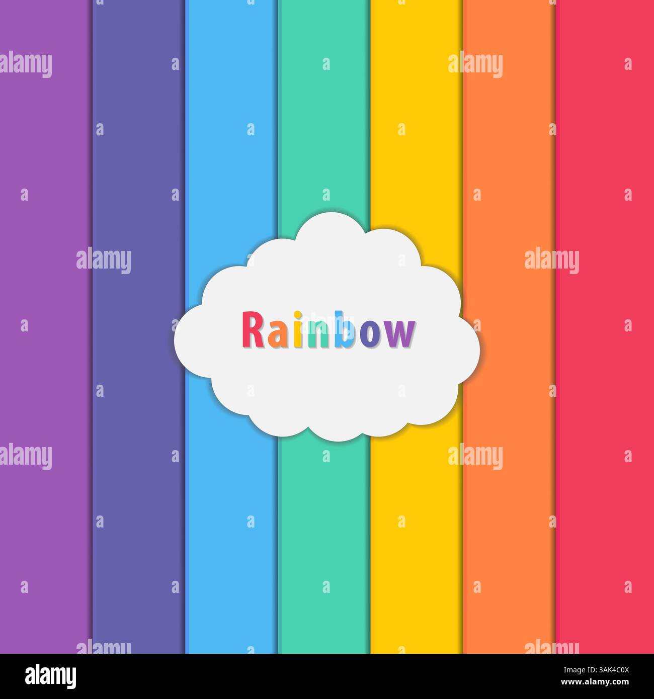 Illustrazione vettoriale di sfondo della bandiera arcobaleno Illustrazione Vettoriale