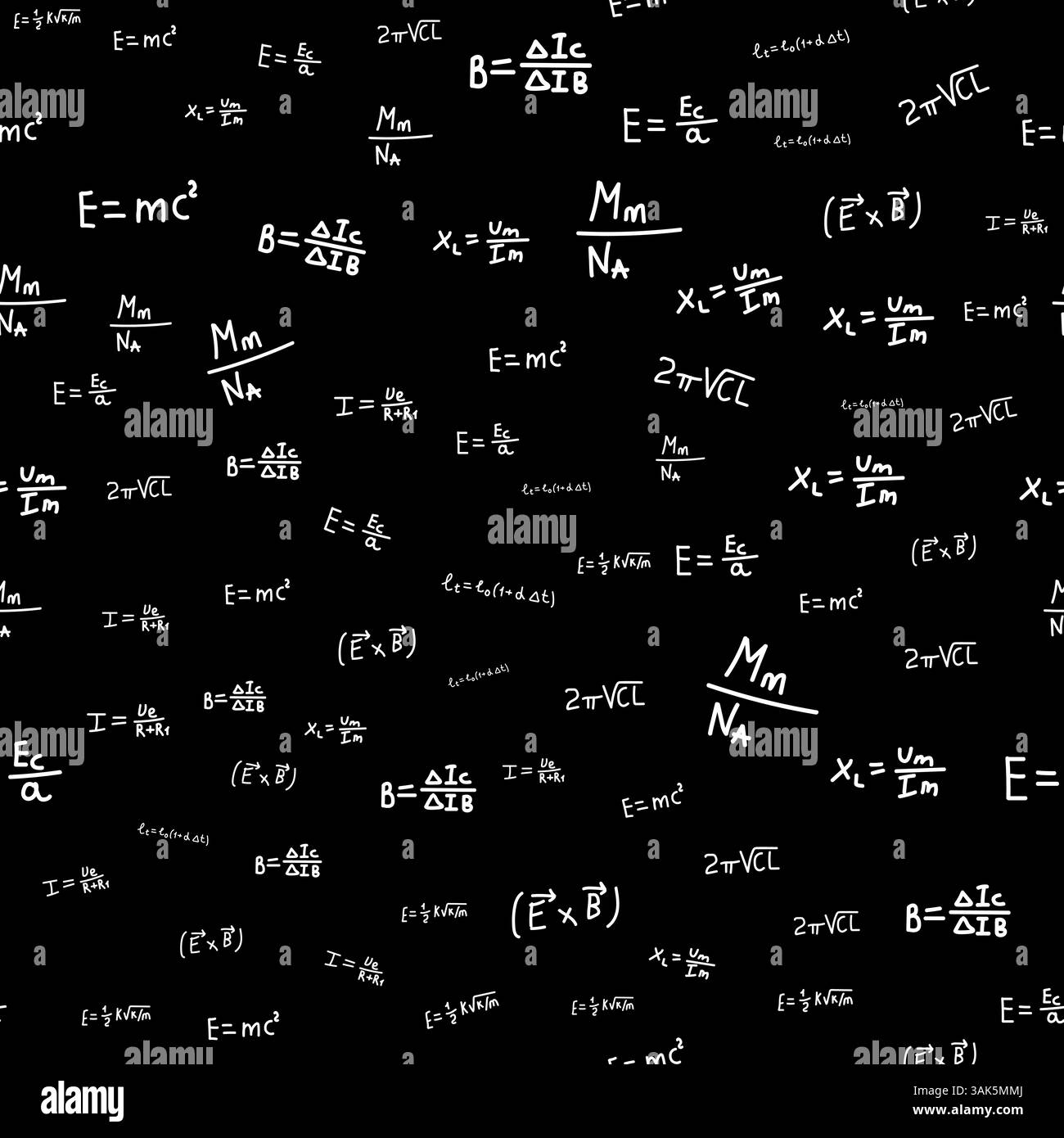 Sfondo della lavagna con clipart per la scuola con motivi perfetti per il ritorno a scuola Illustrazione Vettoriale