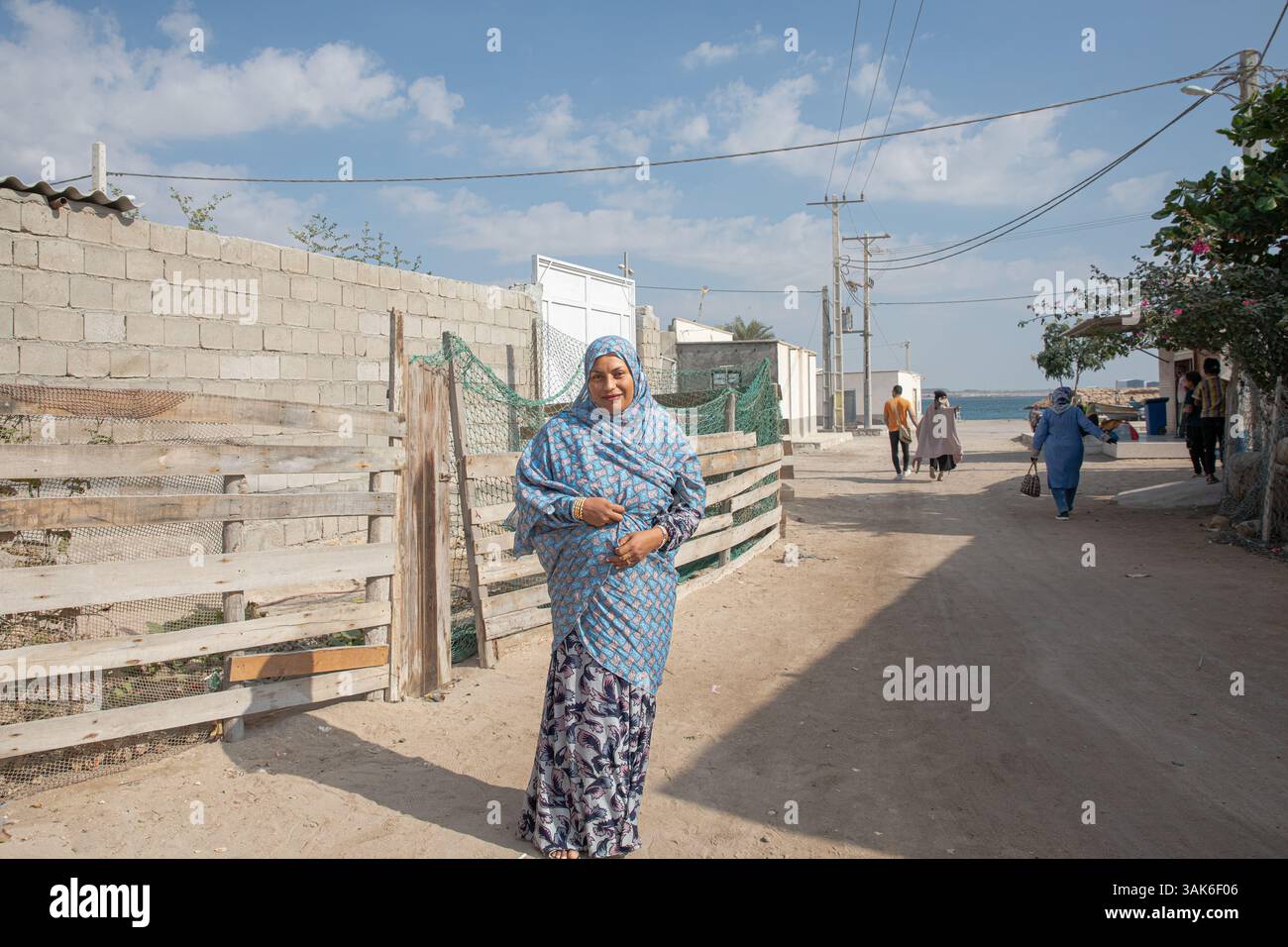 Qeshm e Hengam l'isola sul Golfo Persico Foto Stock
