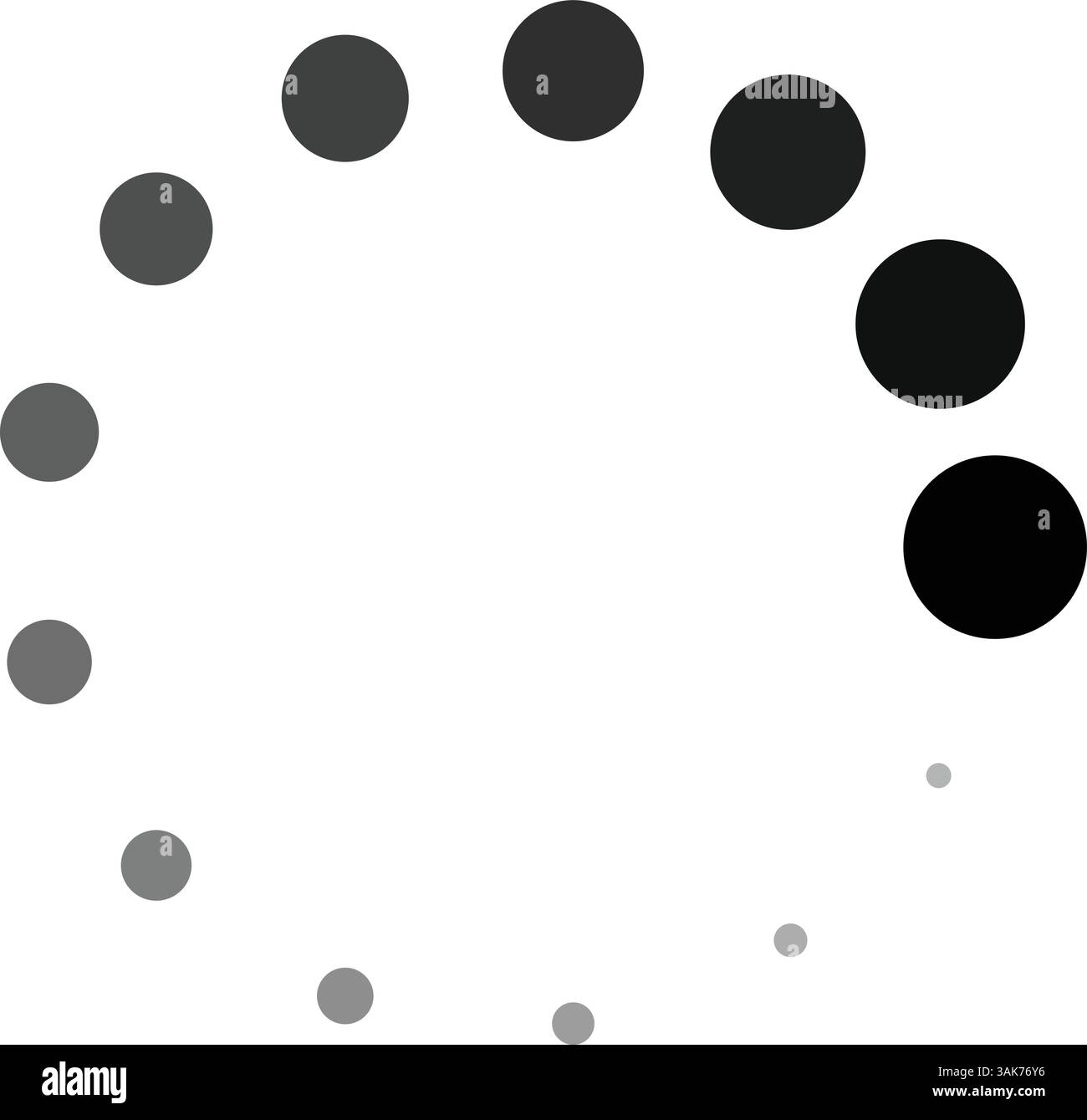 Illustrazione vettoriale delle icone di caricamento, barra di caricamento, icona di avanzamento, avanzamento del download Illustrazione Vettoriale