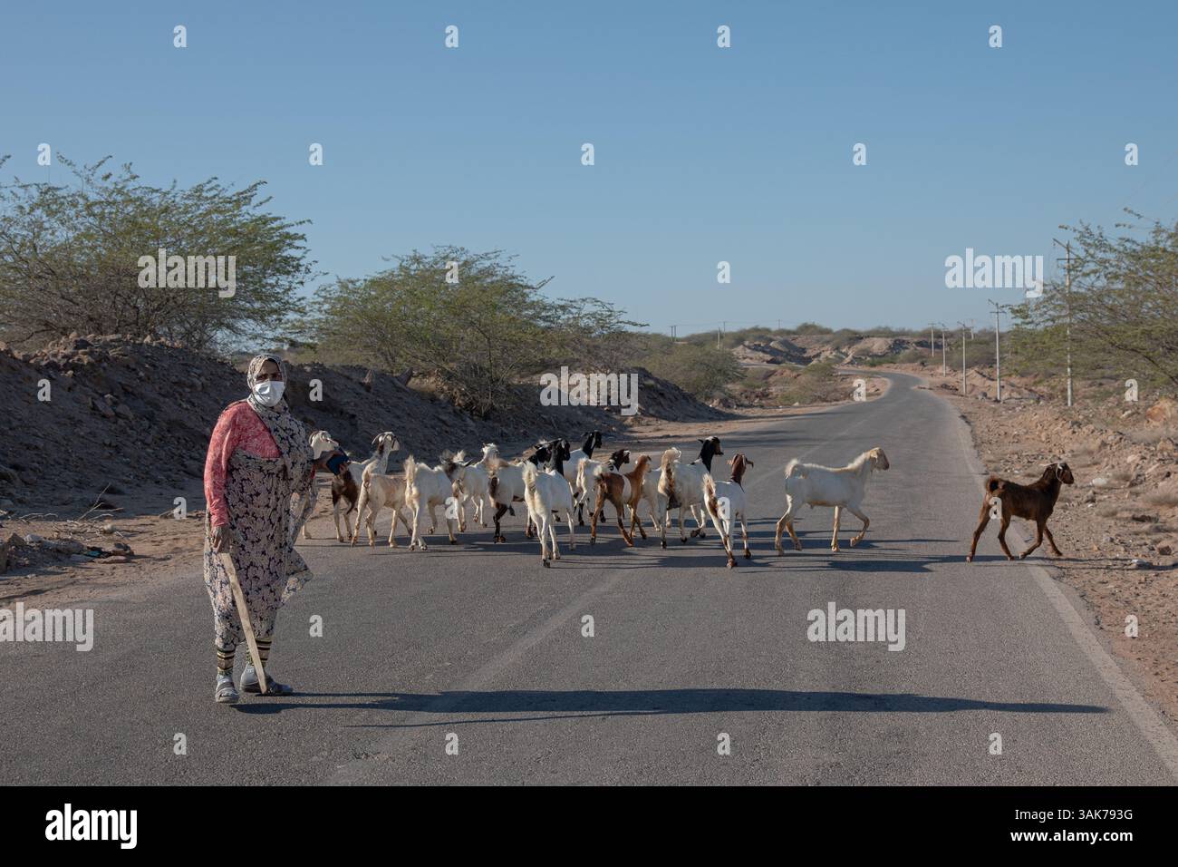 Qeshm e Hengam l'isola sul Golfo Persico Foto Stock