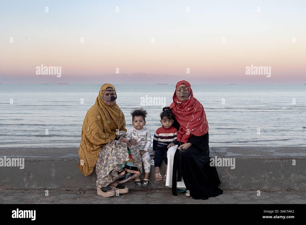 Qeshm e Hengam l'isola sul Golfo Persico Foto Stock