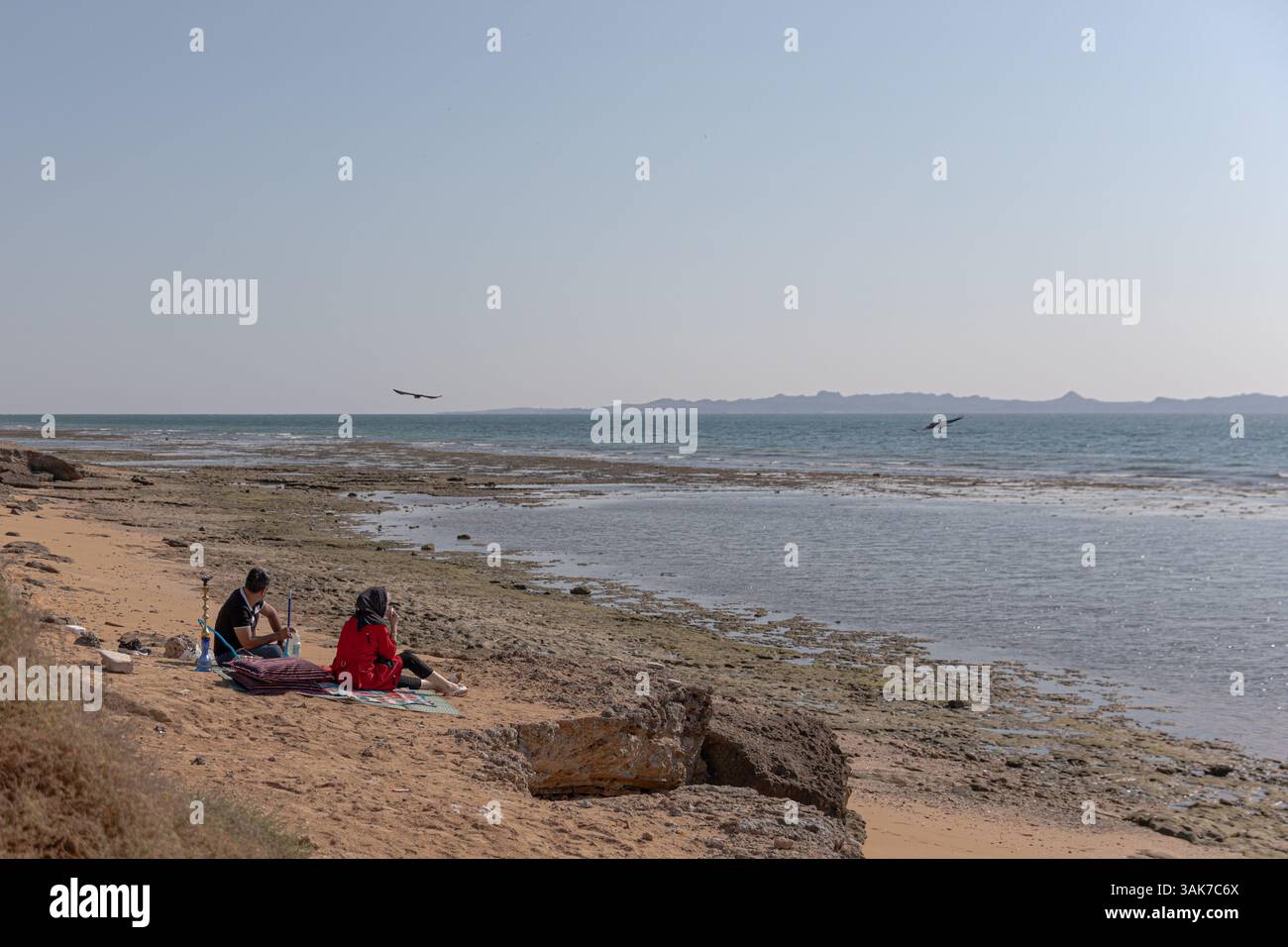 Qeshm e Hengam l'isola sul Golfo Persico Foto Stock