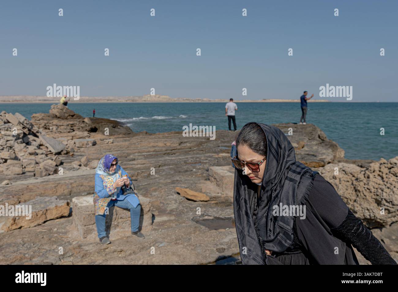 Qeshm e Hengam l'isola sul Golfo Persico Foto Stock