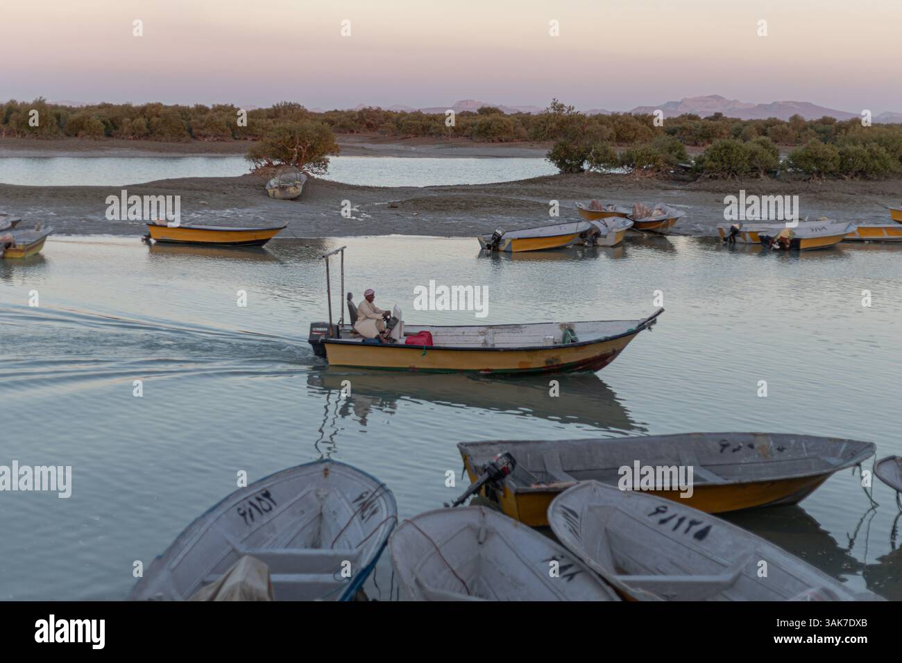Qeshm e Hengam l'isola sul Golfo Persico Foto Stock