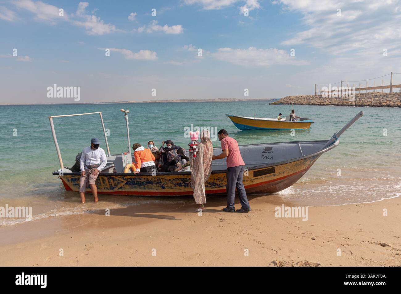 Qeshm e Hengam l'isola sul Golfo Persico Foto Stock