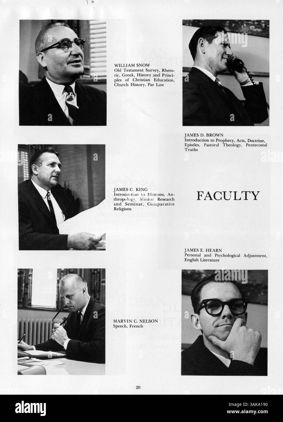 L'annuario del 1965 del North Central Bible College offre un resoconto dettagliato dell'anno scolastico 1964-1965, con attività di studenti, insegnanti e campus, che illustrano l'ambiente educativo e lo spirito del college. Foto Stock