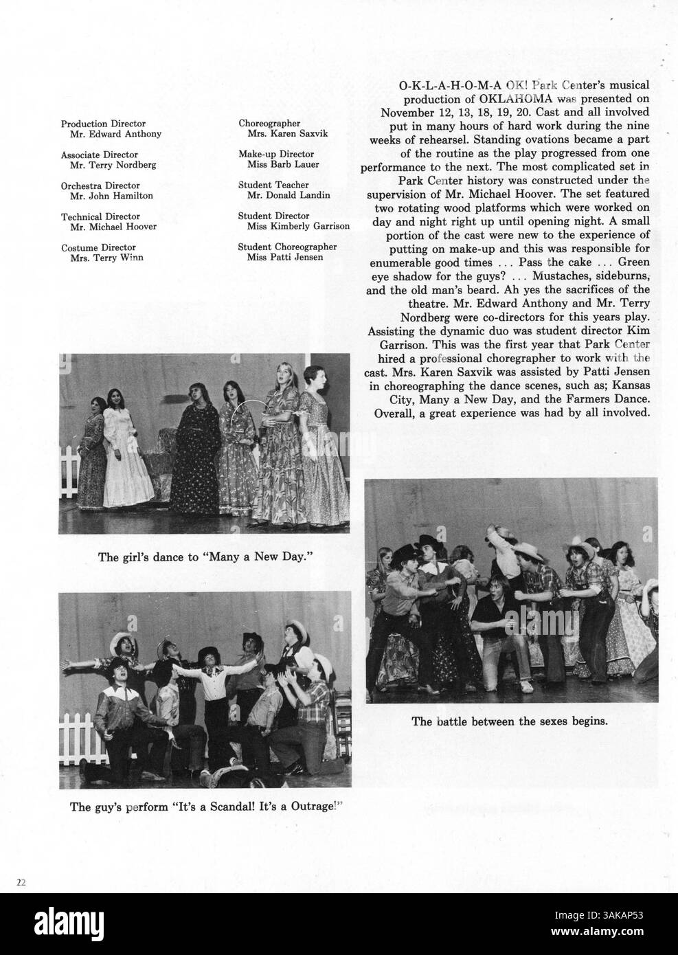 Vol. Pirata Vi: Treasures, l'annuario del 1977 per il Park Center High, mette in evidenza studenti, insegnanti, club e atletica leggera dell'anno accademico 1972-1973. Foto Stock