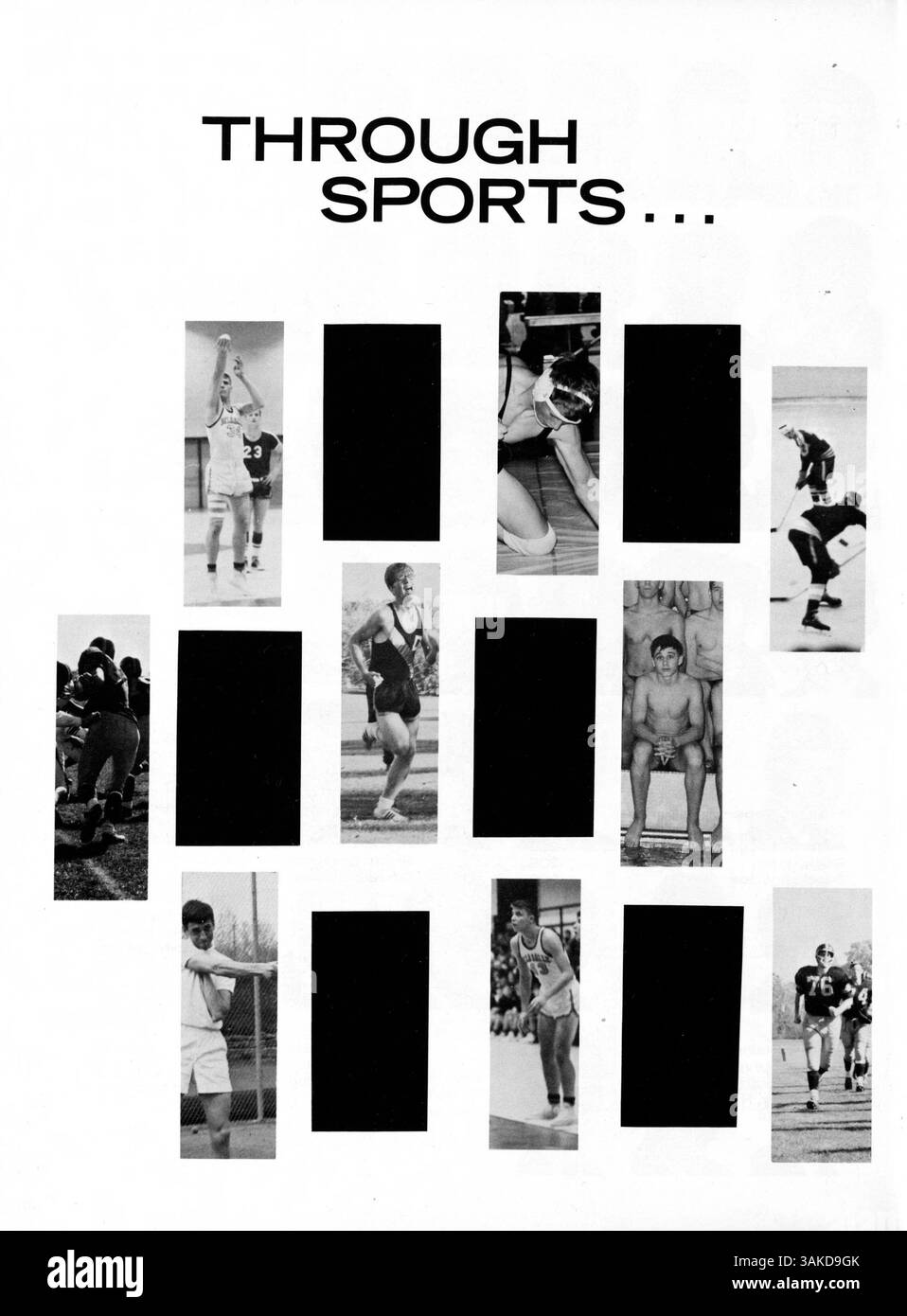 L'annuario "Delta '68" del 1968 di De la Salle cattura la vita sociale, accademica e atletica della scuola, con studenti, docenti, club e momenti culturali afroamericani dell'anno scolastico 1967-1968. Foto Stock