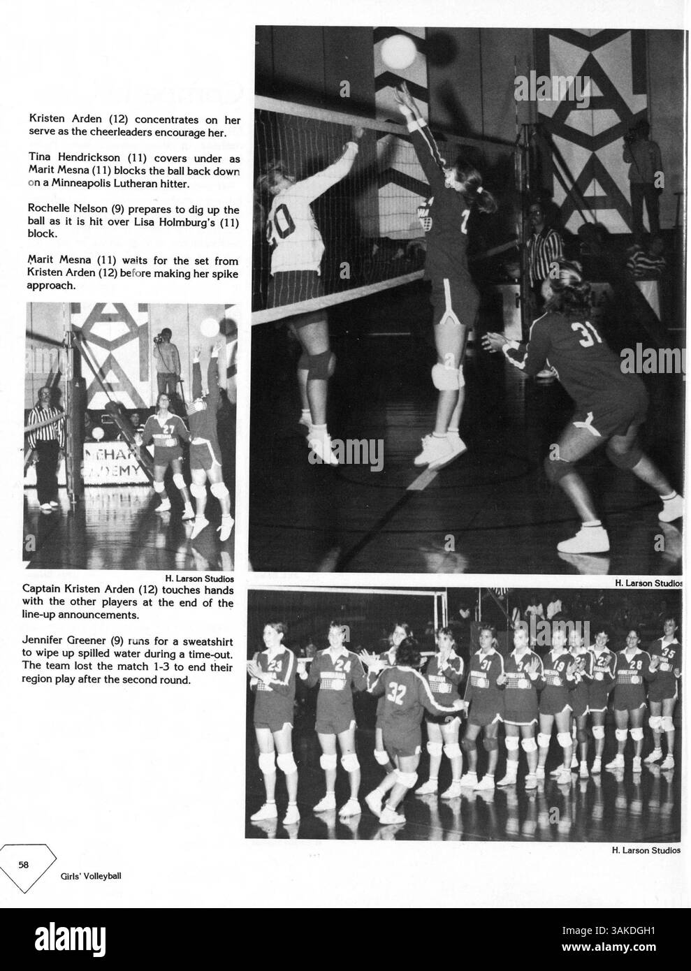 "Antler: In the Rough", il Minnehaha Academy Yearbook del 1988, offre una rappresentazione completa dell'anno scolastico 1987-1988, comprese attività studentesche, club e sport, conservando un'istantanea della vita scolastica. Foto Stock