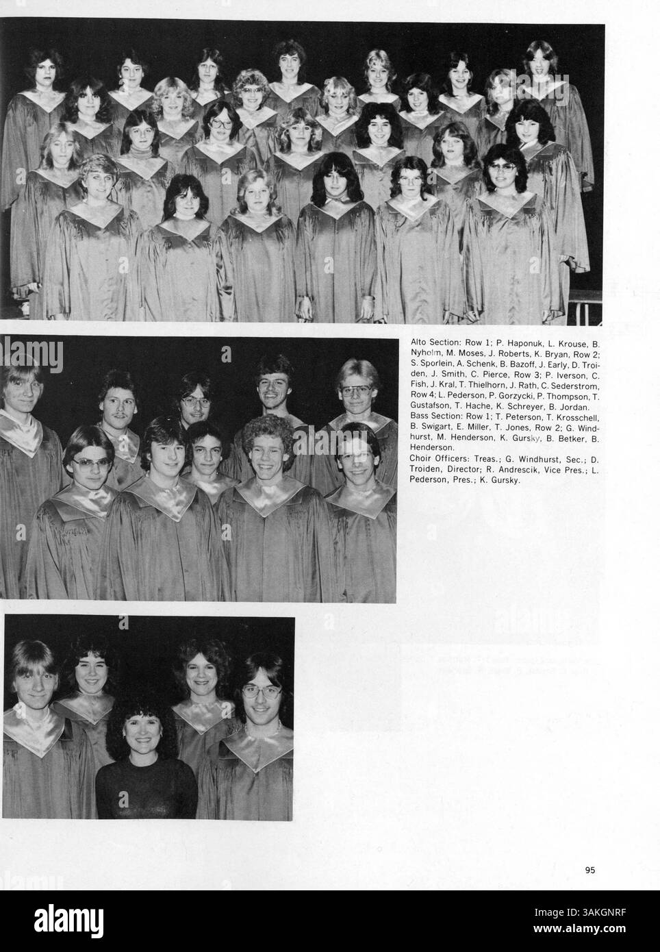 L'Edison Yearbook del 1983 cattura la natura dinamica dell'anno scolastico 1982-1983 alla Edison High School, documentando il coinvolgimento di studenti, insegnanti, squadre di atletica e club in attività ed eventi scolastici. Foto Stock