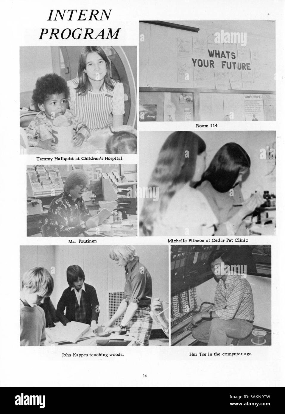Il 1975-1976 Folwell Jr. High Yearbook descrive in dettaglio i momenti salienti della vita studentesca, il coinvolgimento degli insegnanti e i principali eventi scolastici, con una particolare enfasi sulla storia afroamericana. Foto Stock