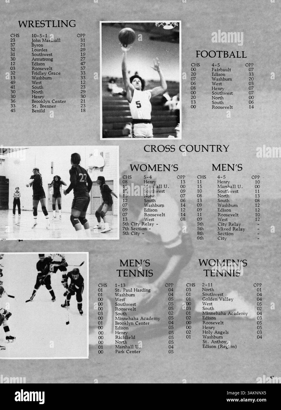 L'annuario "Centralian 1979: The Last of the 70s" cattura i momenti salienti dell'anno scolastico 1978-1979 alla Central High School, documentando studenti, insegnanti, atletica e altri eventi scolastici. Foto Stock