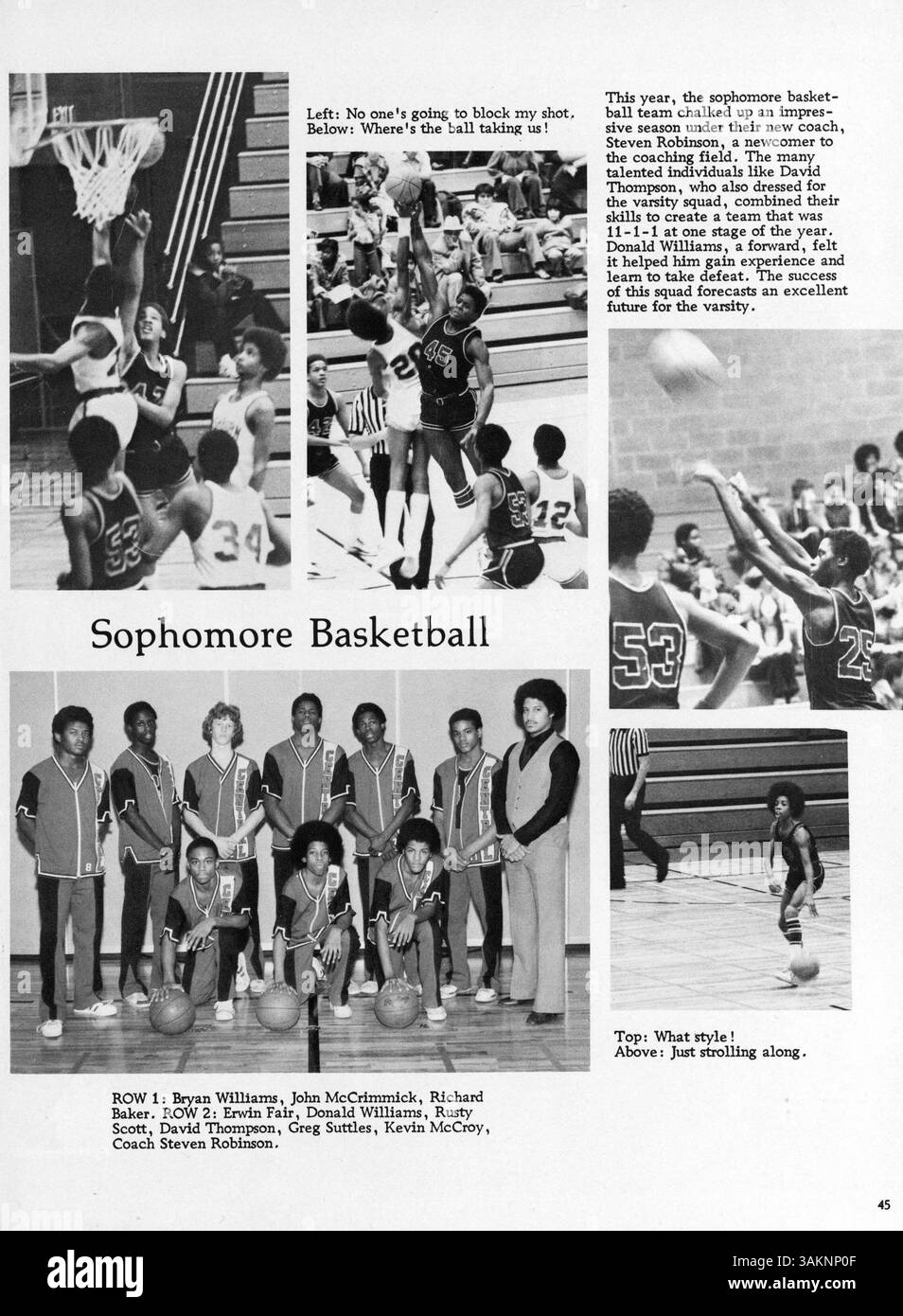 "Centralian 1979: The Last of the 70" documenta l'anno accademico 1978-1979 della Central High School, incentrato su studenti, docenti, atletica, attività extracurriculari, ed eventi chiave. Foto Stock