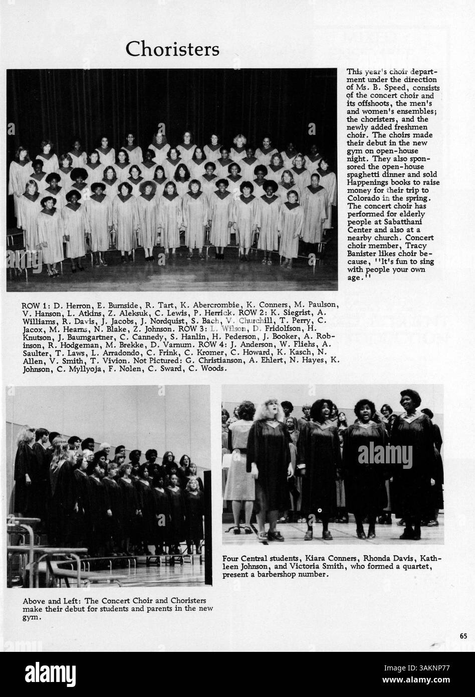 "Centralian 1979: The Last of the 70s" è un resoconto visivo e scritto di studenti, insegnanti, eventi e pietre miliari dell'anno accademico 1978-1979 presso la Central High School. Foto Stock
