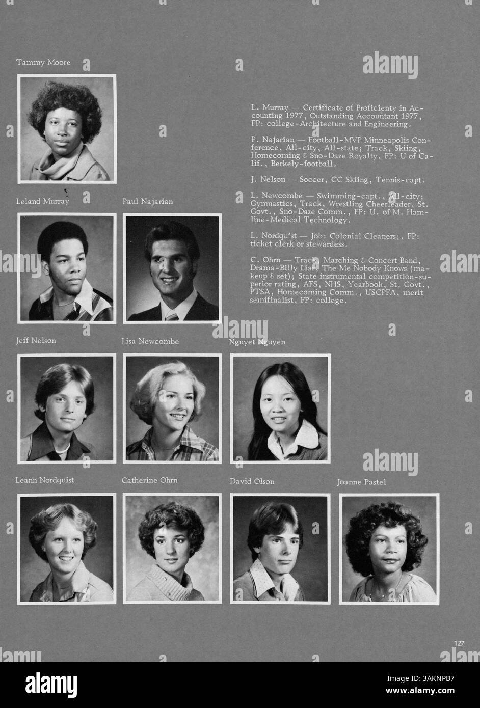 "Centralian 1979: The Last of the 70s" annuarbook mostra l'ultimo anno degli anni '1970 alla Central High School, documentando la vita di studenti, insegnanti, atletica e eventi scolastici dal 1978 al 1979. Foto Stock