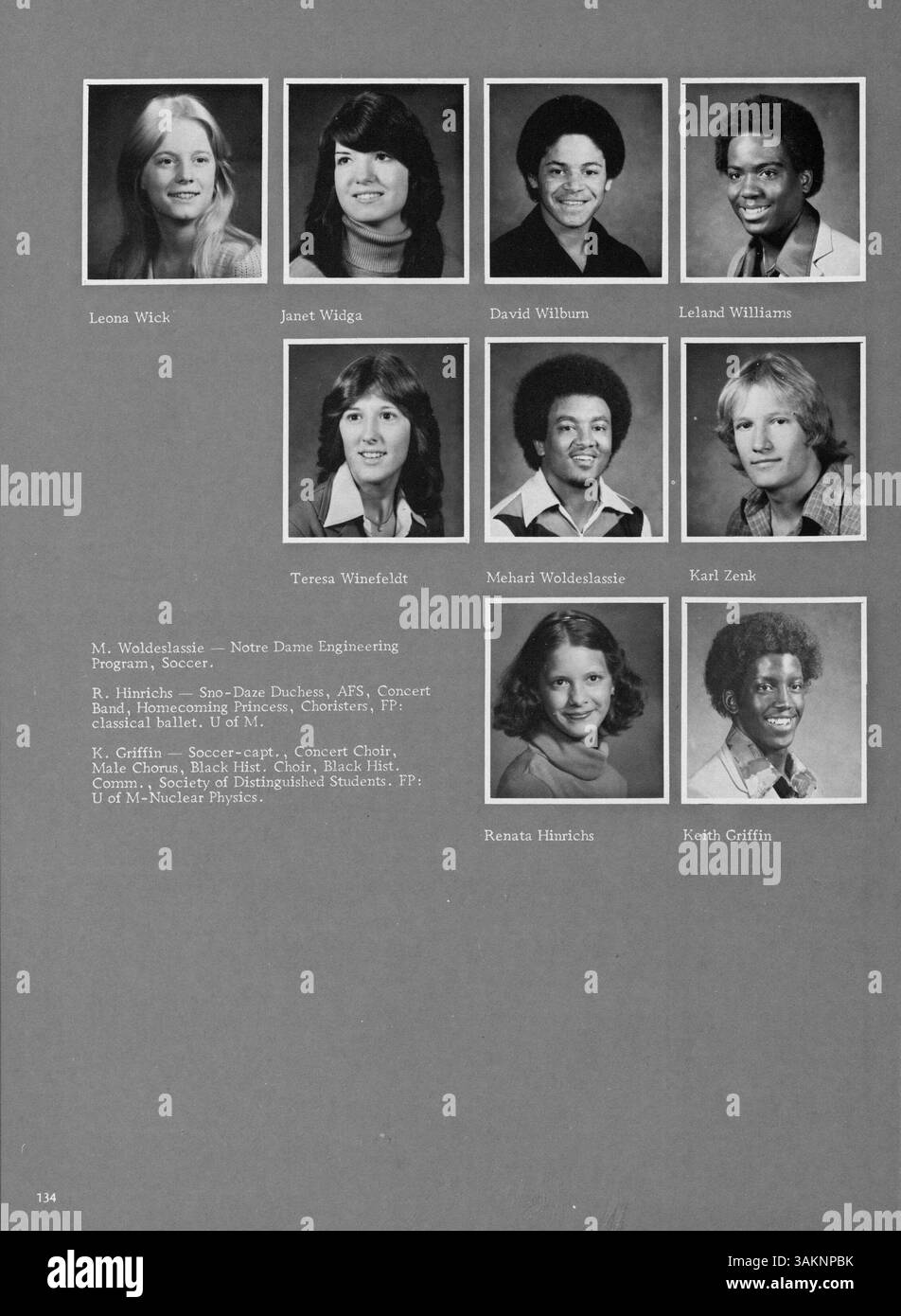 "Centralian 1979: The Last of the 70" documenta l'ultimo anno degli anni '1970 alla Central High School, compresi studenti, insegnanti, club, atletica leggera, e i principali eventi dell'anno scolastico 1978-1979. Foto Stock