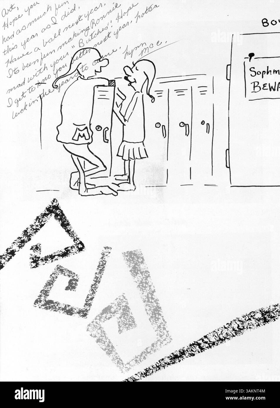 Questo annuario della Minnetonka High School del 1960, "Voyageur", offre vita studentesca, facoltà, atletica, club e importanti eventi scolastici dell'anno scolastico 1959-1960. Funge da registro storico della comunità e delle attività della scuola durante quel periodo. Foto Stock