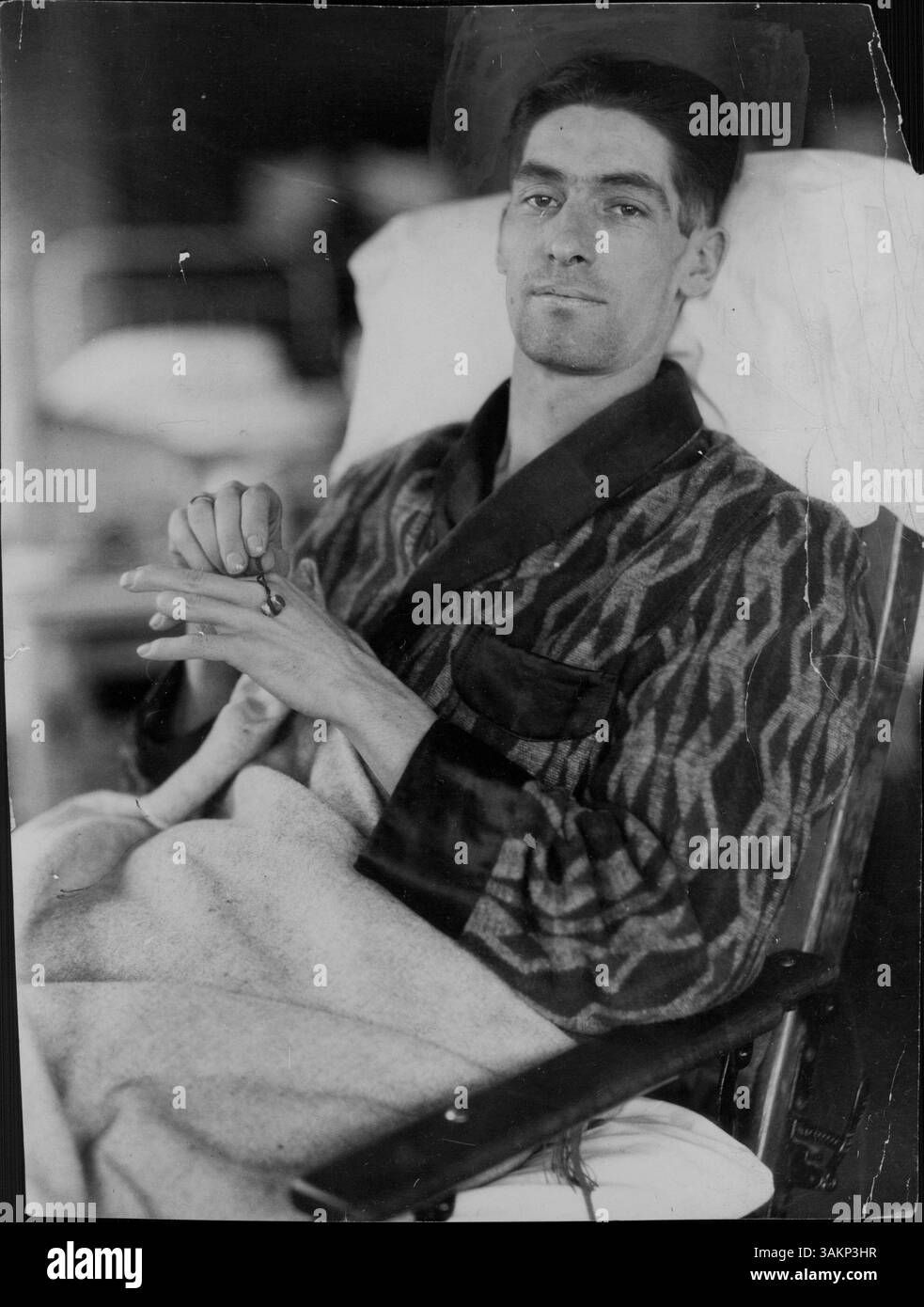 Il poliziotto James H. Trepanier fu ferito durante il servizio, paralizzato da una ferita d'arma da fuoco mentre tentava di arrestare i sospettati al Cotton Club. Foto Stock