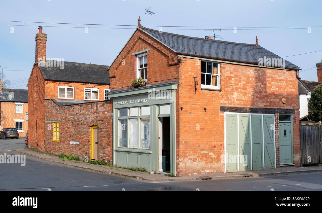 Panetteria Corner Cottage. Kineton, Warwickshire, Inghilterra Foto Stock