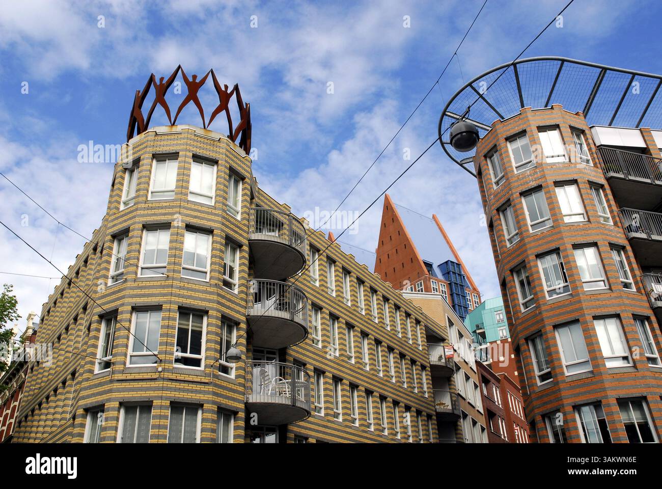 Architettura moderna, appartamenti a l'Aia, Olanda meridionale, Paesi Bassi, Benelux Foto Stock