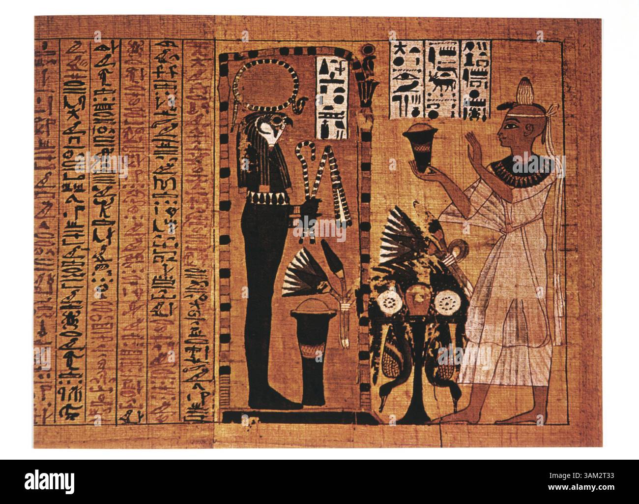 1° giugno 1900 - dettaglio tratto dal Papiro, Libro dei morti, 16-11° C. a.C., Museo delle Antichità, Cairo, Egitto (immagine di credito: © Glasshouse/ZUMAPRESS.com) Foto Stock