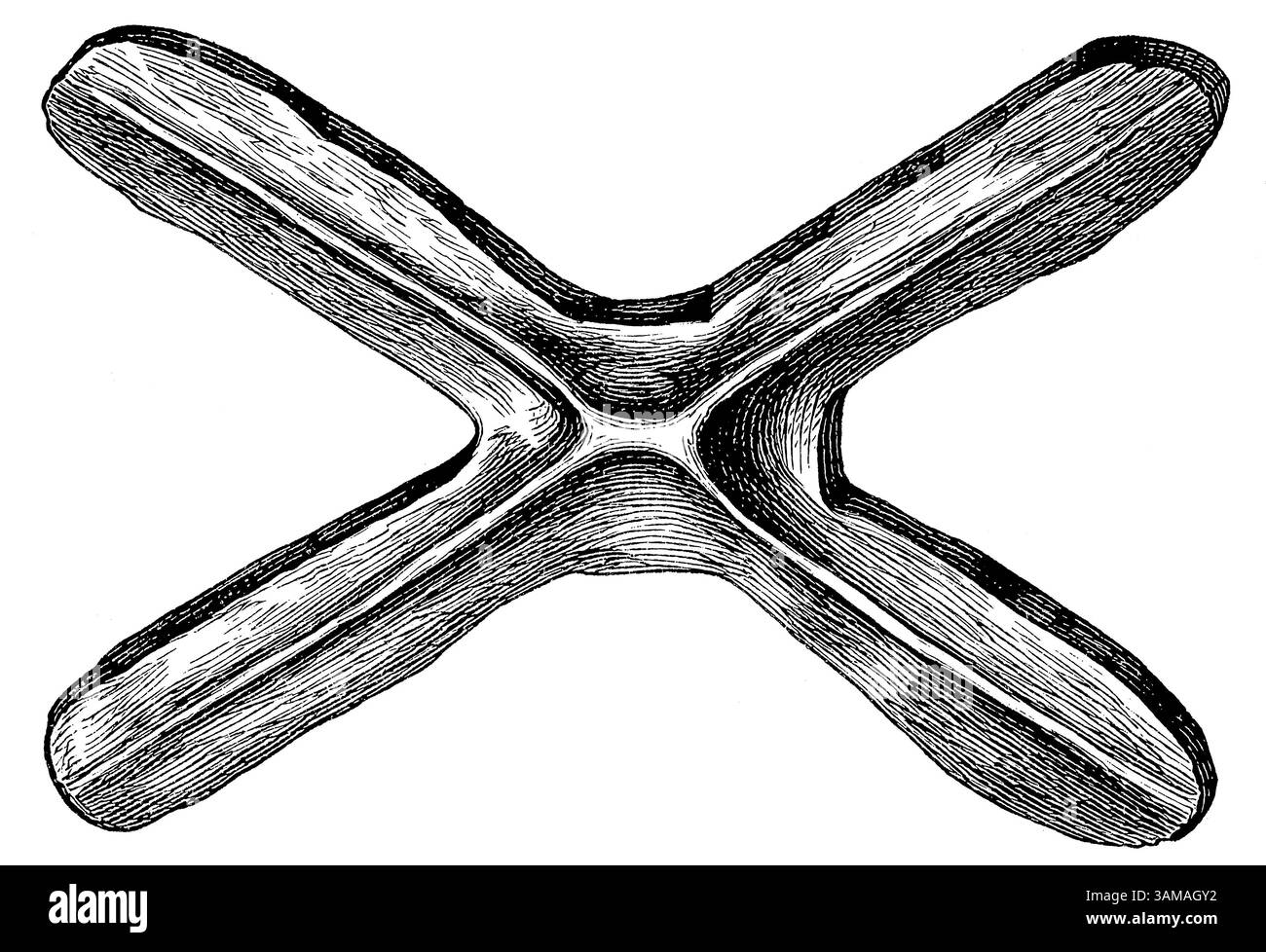 "Handa" (soldi di rame) da Uguha. Cultura africana e antichità. Pubblicazione della "Meyers encyclopedia", Vol. 7, Lipsia, Germania, 1910. Foto Stock