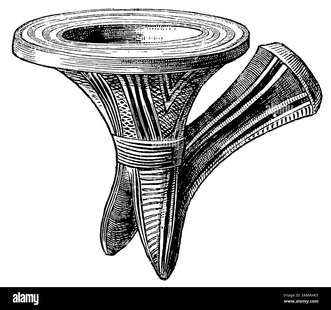 Pipa di tabacco, Wakondjo, regione dei grandi Laghi africani. Cultura africana e antichità. Foto Stock