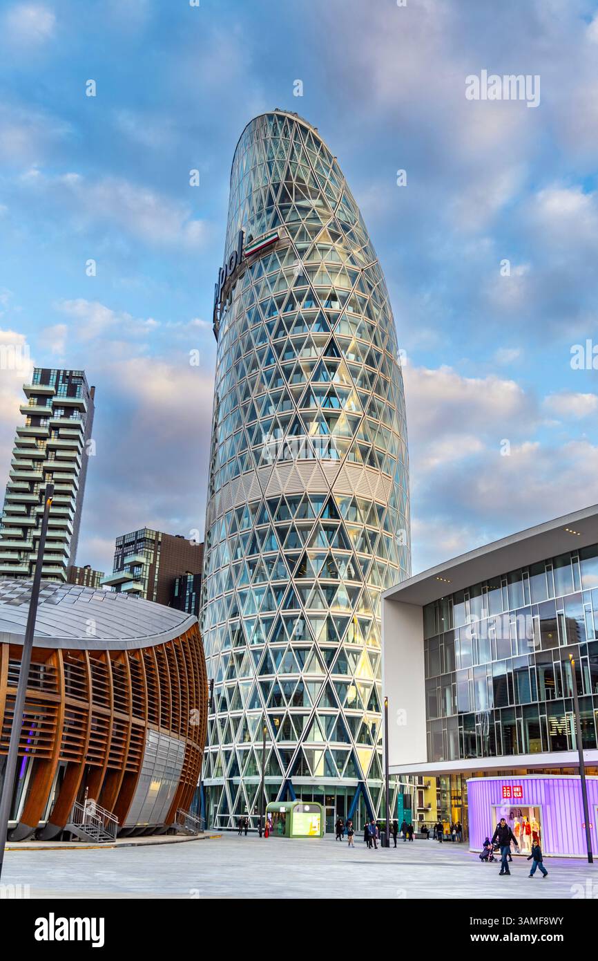 Esterno della Torre Unipol 2023, porta nuova, Milano, Italia Foto Stock