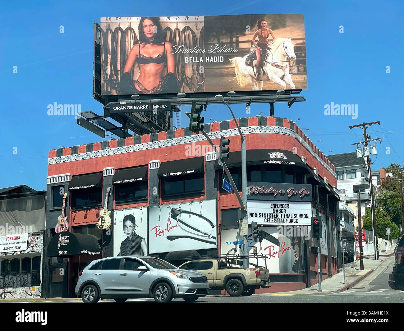 The Whisky A Go Go Go, storico nightclub sulla Sunset Strip di Los Angeles, California, USA Foto Stock