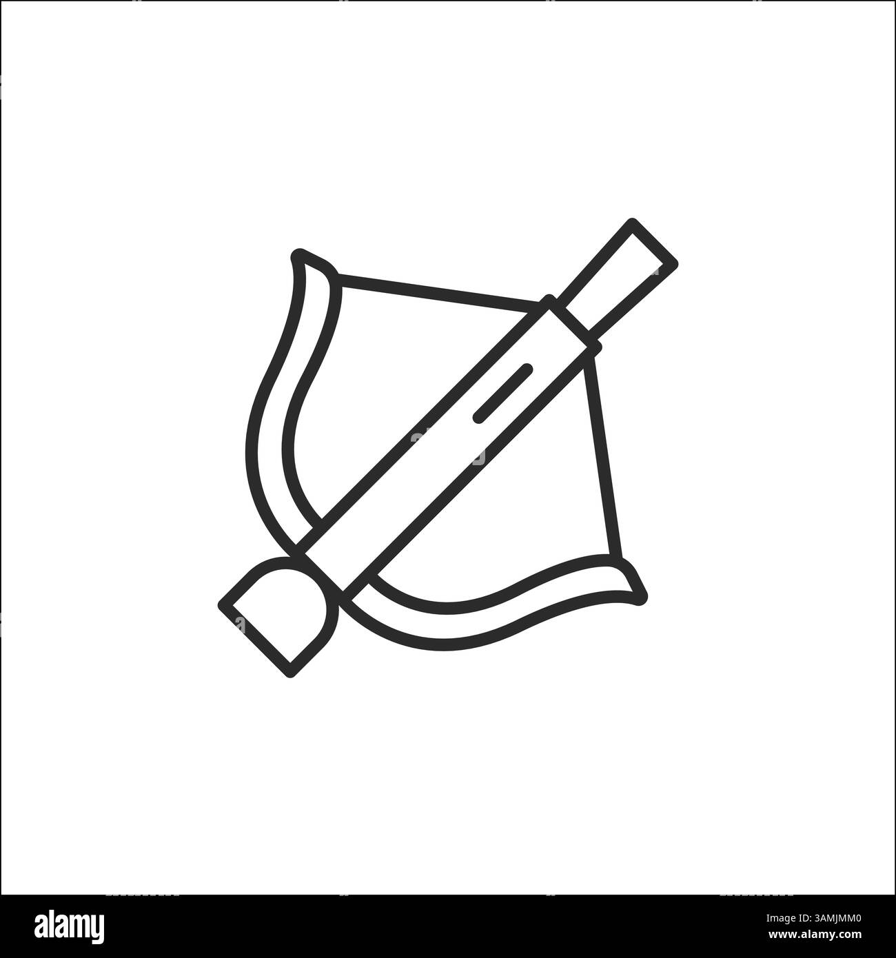 Icona arco e freccia Illustrazione Vettoriale