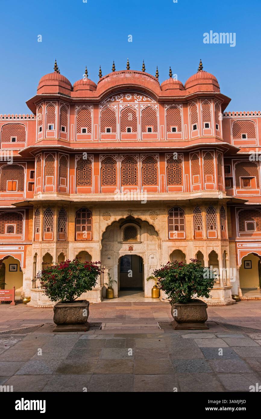 City Palace Jaipur India Rajasthan Foto Stock