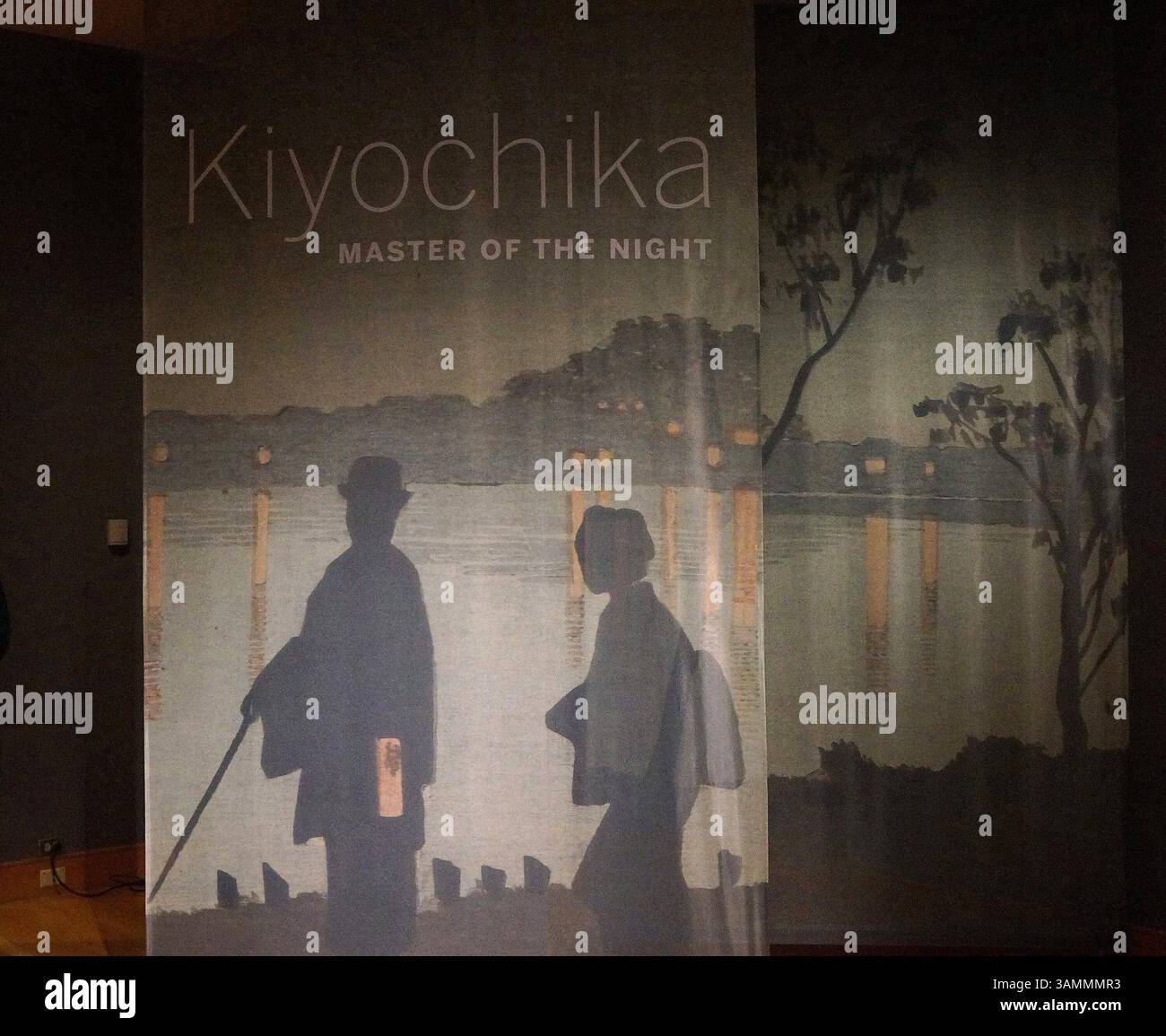 28 marzo 2014 - Washington, DC, USA - la mostra ''Kiyochika: Master of the Night'' alla Arthur M. Sackler Gallery di Washington, fino al 27 luglio 2014. (Immagine di credito: © Tish Wells/MCT/ZUMAPRESS.com) Foto Stock