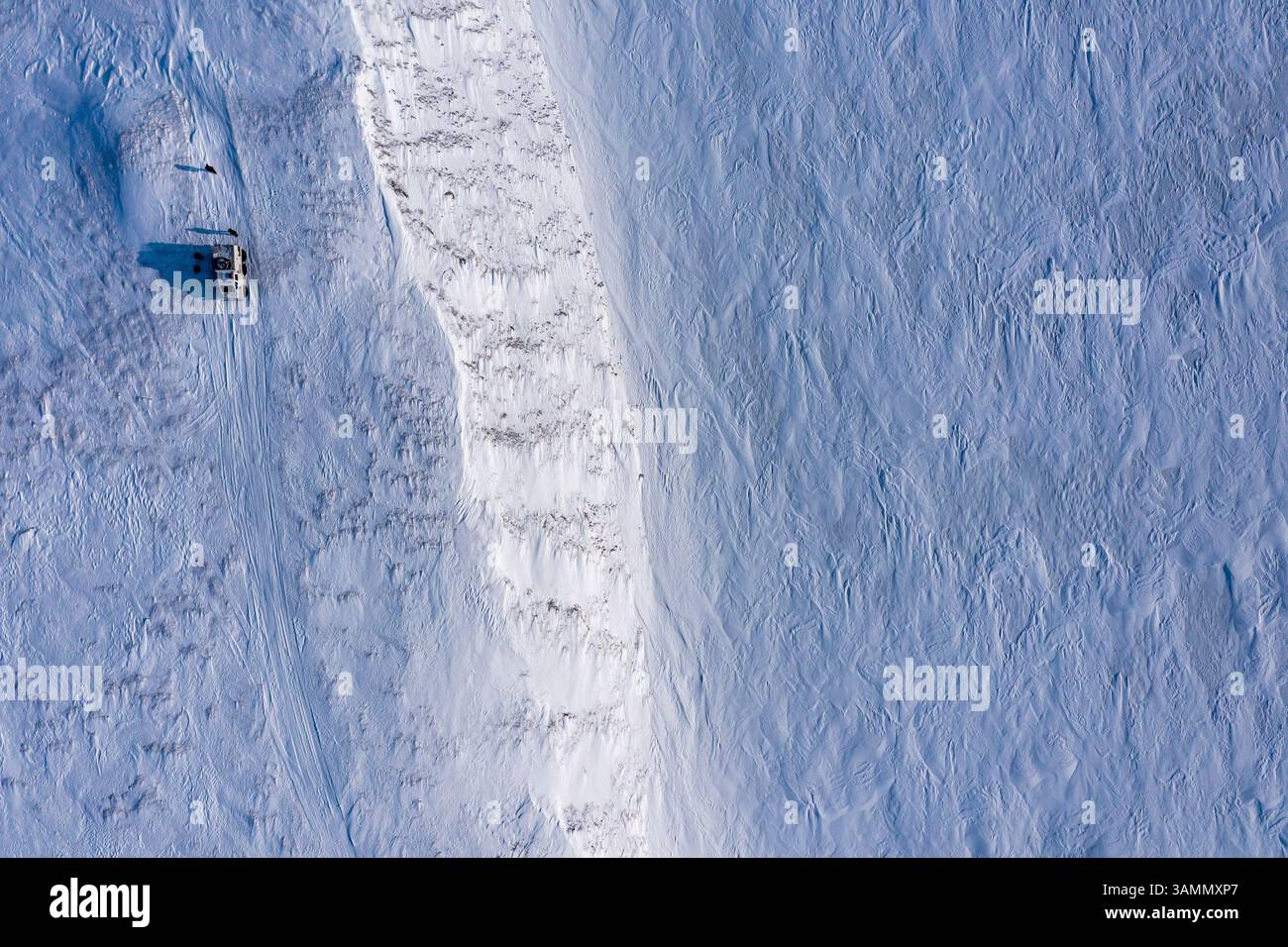 Veduta aerea di Vorkuta, Repubblica di Komi, Russia. Foto Stock