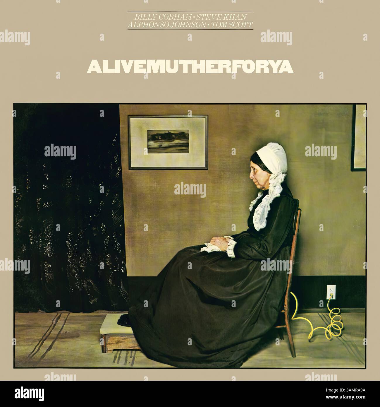 Billy Cobham - Alivemutherforya - copertina in vinile d'epoca Foto Stock