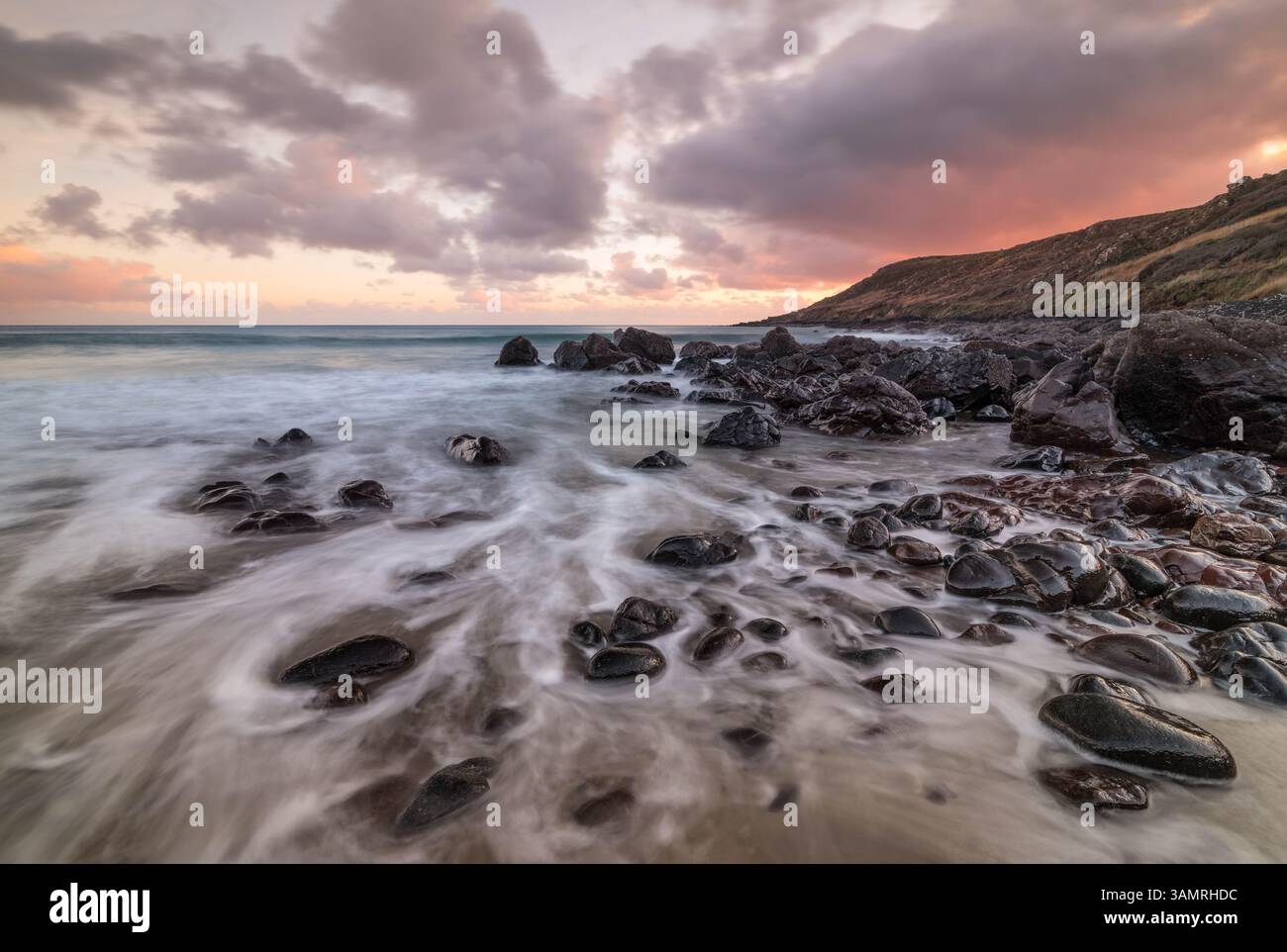 Porthbeer Cove, Coverack, Cornovaglia Foto Stock