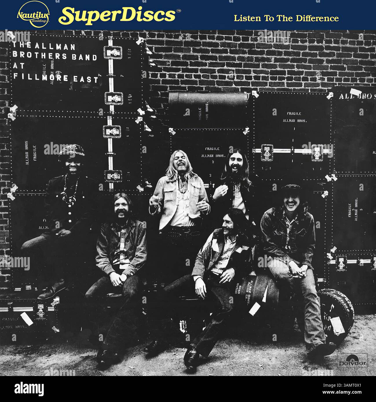 The Allman Brothers Band at Fillmore East - copertina in vinile vintage Foto Stock