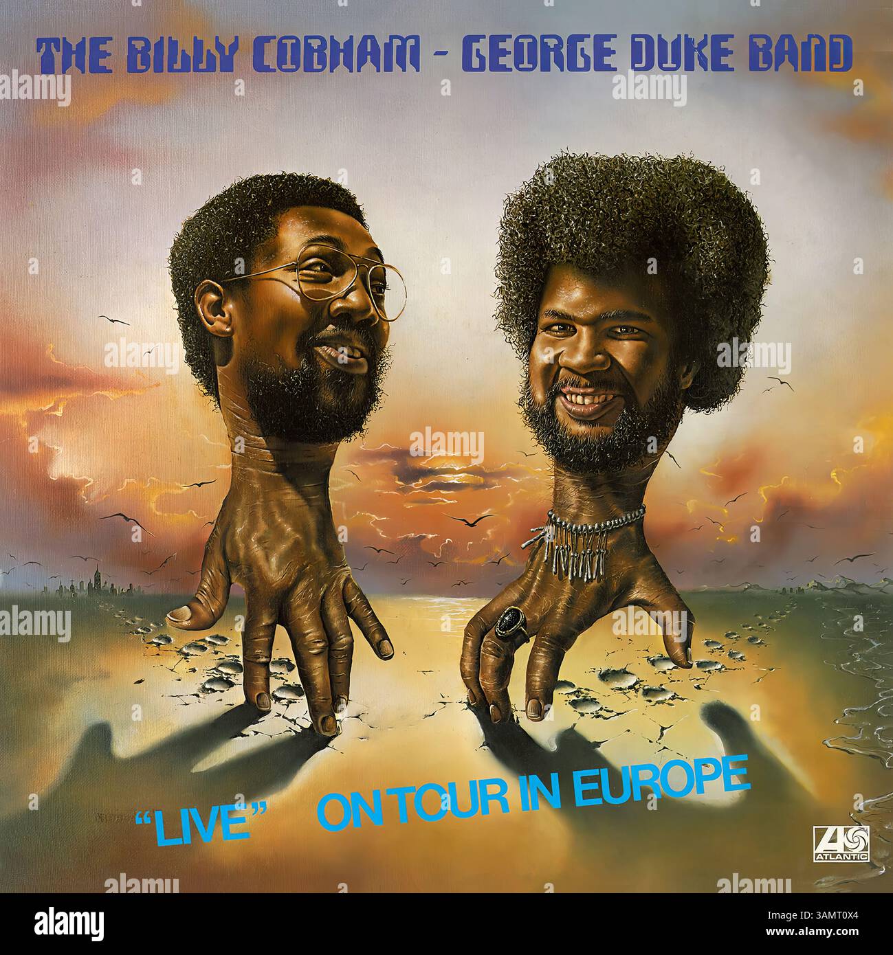 The Billy Cobham   George Duke Band –  Live  On Tour in Europa - copertina vinile vintage Foto Stock