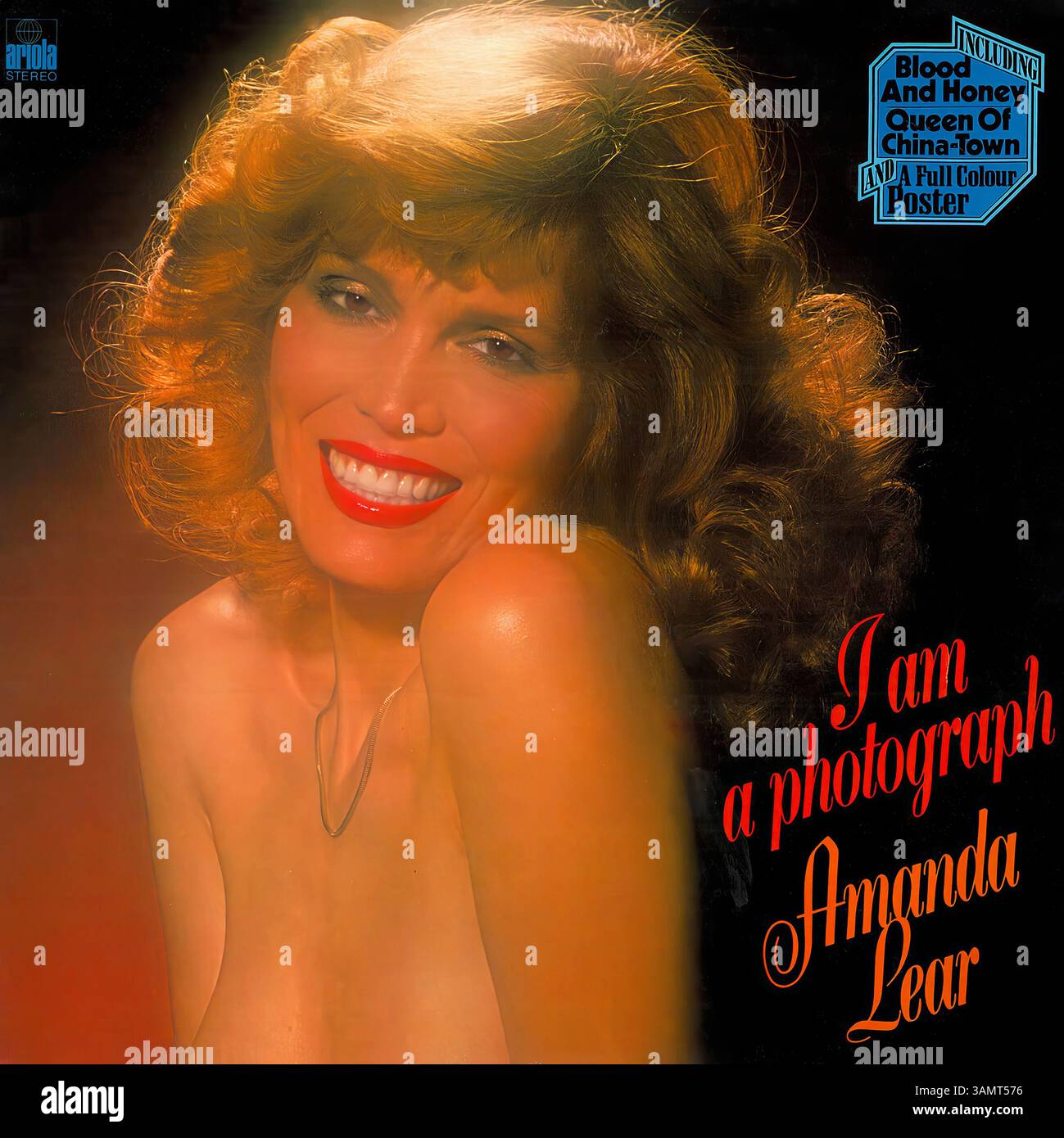 Amanda Lear - i Am a Photograph - copertina vinile vintage Foto Stock