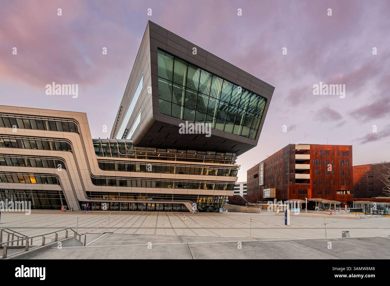 Università di economia e commercio di Vienna (Wirtschaftsuniversitat Wien), Vienna, Austria Foto Stock